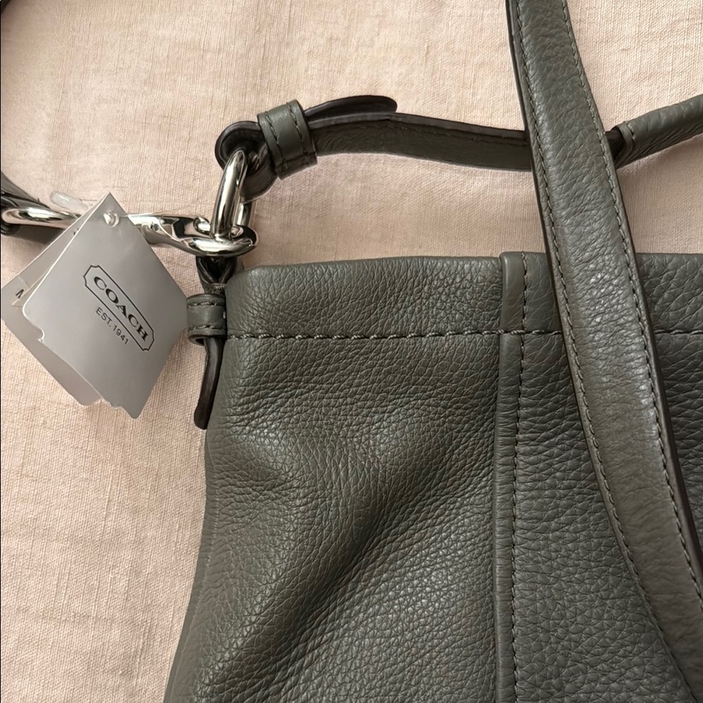 Coach Olive Green Double Strap Shoulder and Crossbody NWT Bag - Picture 3 of 12